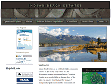 Tablet Screenshot of indianbeachestates.com